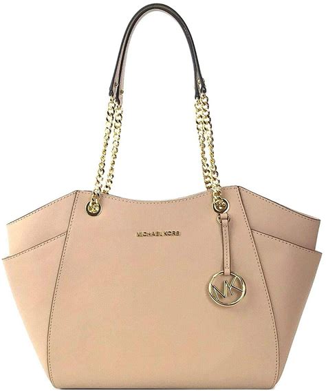 michael kors jet set travel large chain shoulder pastel pink|michael kors jet set.